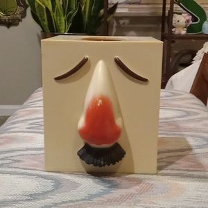 **Vintage** Puffs PLUS Tissue Holder!!